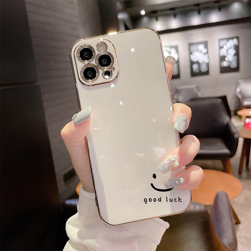 Ốp lưng iphone mạ điện 6D sang trọng cho Iphone 7 8 Plus SE X XS XS Max 11 12 13 Pro Max