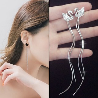 Bông Tai Bạc Thiên Nga Kiêu Sa Lộng Lẫy BTG7