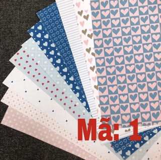 giấy scrapbook - love box