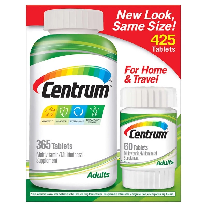 Vitamin tổng hợp - CENTRUM Multivitamin dành cho nam nữ của Mỹ 425 viên