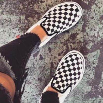 Giày thể thao Vans Lười Caro Hot trend,hàng full box full bill | BigBuy360 - bigbuy360.vn