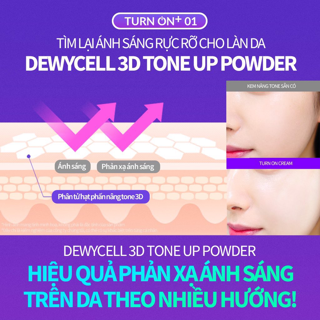 Kem Dưỡng Nâng Tone Da DewyCel Turn On Cream GomiMall | BigBuy360 - bigbuy360.vn