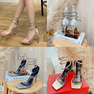 Cao gót quai rắn quấn xoắn vòng chân