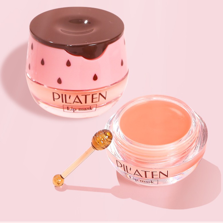 Mặt nạ ngủ môi kiêm son dưỡng môi dâu mật ong Pil'aten Senabeauty