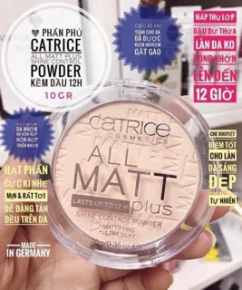 Phấn phủ Catrice All Matt Plus Shine Control Powder ❣️❣️