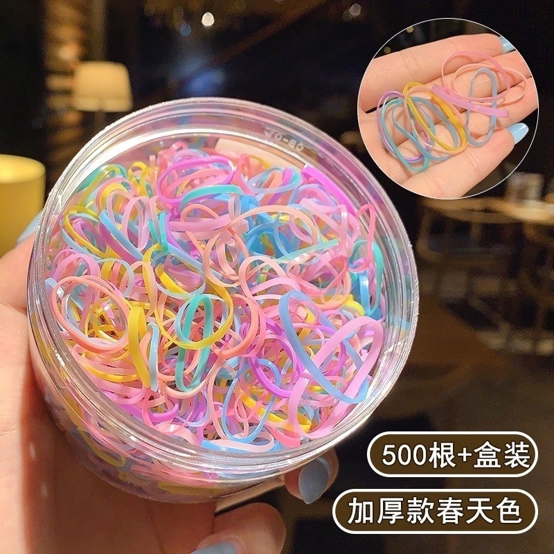 Thun cột tóc nữ Hàn Quốc dễ thương- Phụ kiện buộc tóc đẹp nhiều màu xanh, đỏ, tím, vàng, trắng, đen