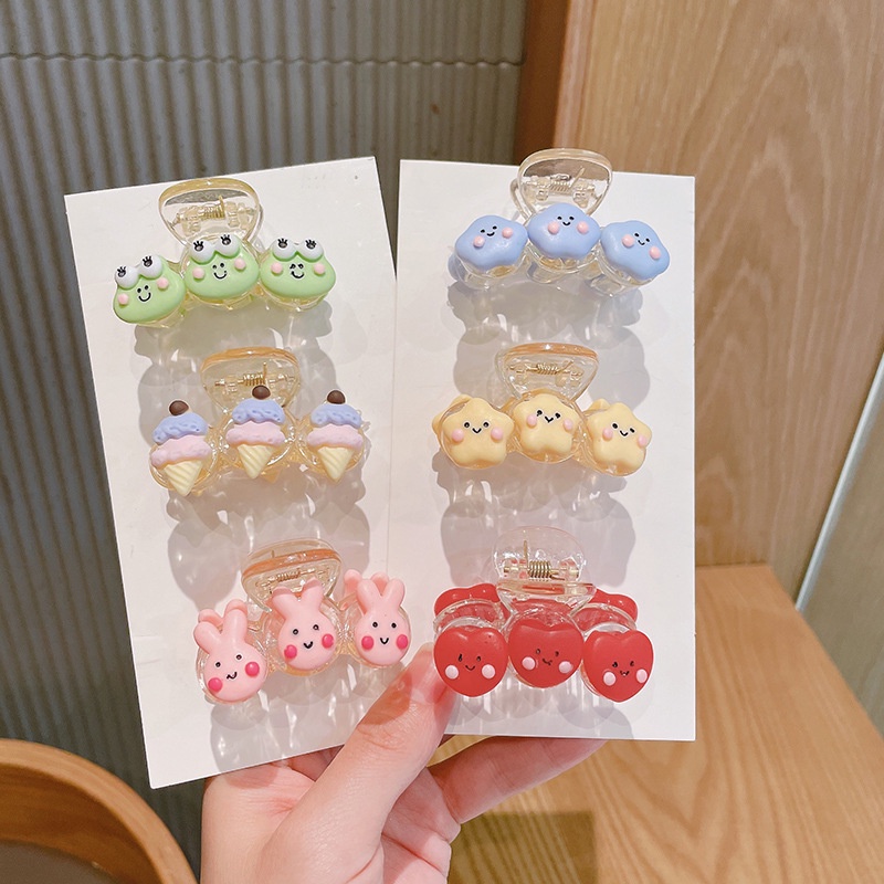 Kẹp tóc càng cua SIBBI cặp tóc hàn quốc hoạt hình dễ thương cho mẹ và bé SB0029