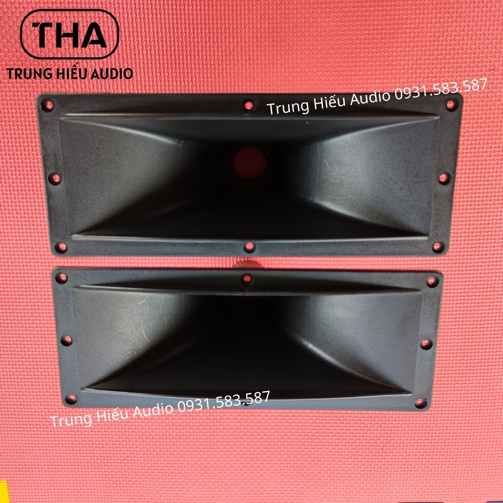 Họng Treble 28x11 cm Ren Xoáy Hàng Nhập TQ, Nhựa ABS, Phểu Treble Kèn cho Loa 250 350 450 Trung Hiếu Audio (Giá 1 Cặp)