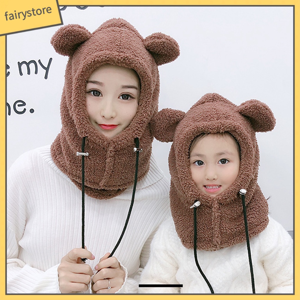 Mũ Trùm Đầu Chắn Gió Thời Trang Thu Đông Cho Bé