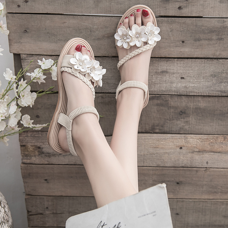 IELGY Đôi giày xăng đan thời trang dành cho nữ