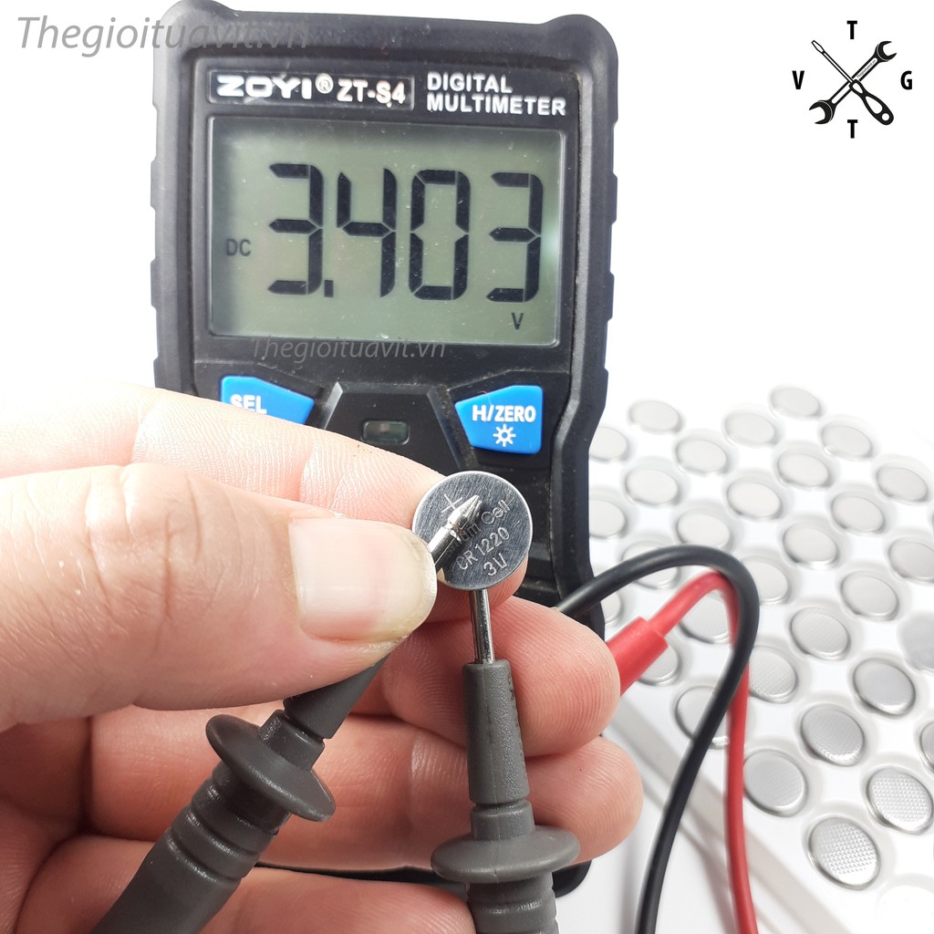 [Lẻ 1 viên] Pin khuy cúc áo CR1220 3V Lithium