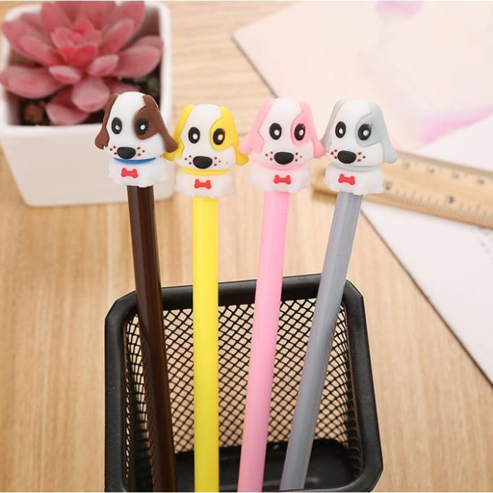 Bút Gel Nước Mực Đen CÚN Nhiều Màu H19