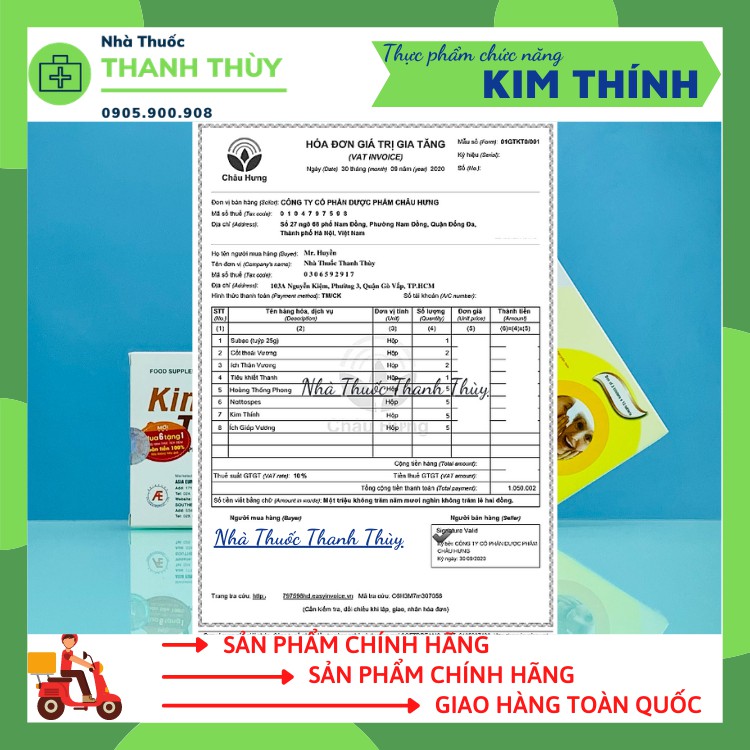 🅳🅰🆃🅴 𝟮𝟬𝟮𝟯 KIM THÍNH [Hộp 30 Viên] - Giúp Tăng Cường Thính Lực, Cải Thiện Ù Tai Ve Kêu