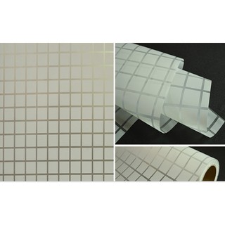 5m giấy dán kiếng khổ 45cm Caro trắng