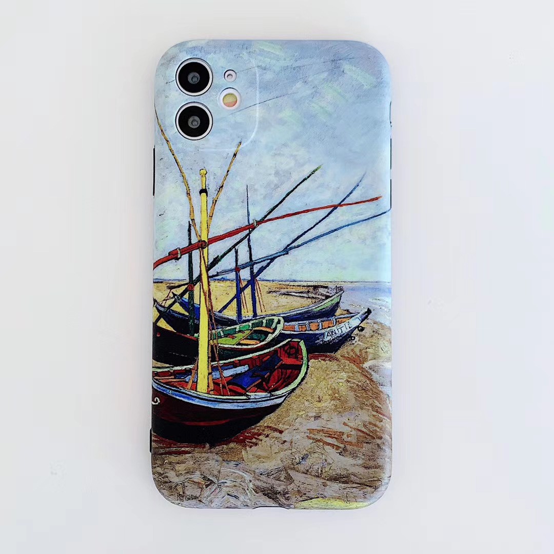 Ốp Lưng Họa Tiết Tranh Sơn Dầu Van Gogh Cho Iphone7 / 8 / 9 Iphone7Plus / 8plus Iphonex / Xsmax Iphone11 11pro 11promax Se2