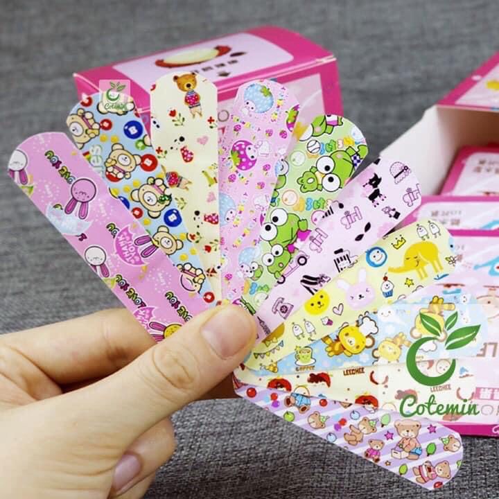 Combo 100 miếng dán băng gâu hoạt hình cho bé- Băng gâu cute dán vết thương