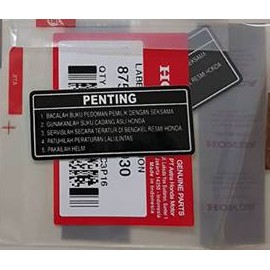 TEM THÔNG SỐ PENTING DÁN YẾM KHÓA LỚN VARIO NHẬP KHẨU CHÍNH HÃNG INDONESIA