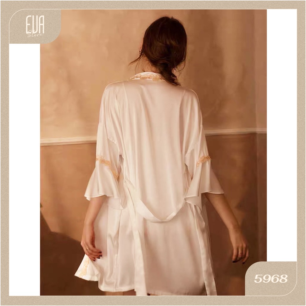 Áo choàng lụa viền ren mềm mại 5968 | BigBuy360 - bigbuy360.vn