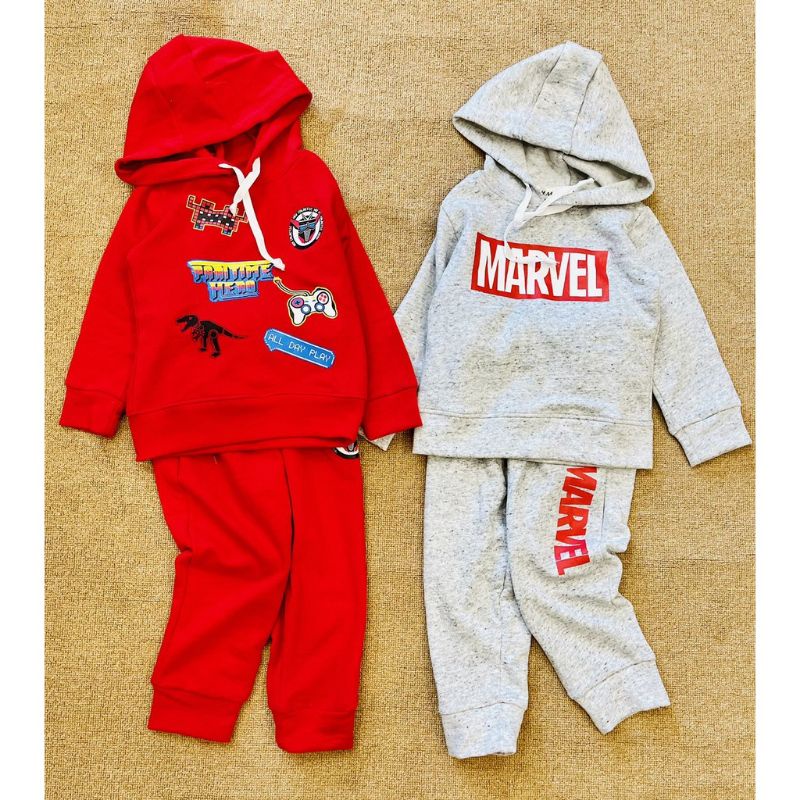 Bộ nỉ da cá HM bé trai xuất dư (có mũ)