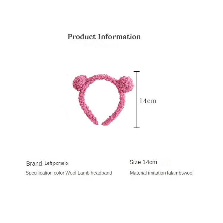 Băng Đô Cài Tóc Hình Tai Gấu Dễ Thương Xinh Xắn B725