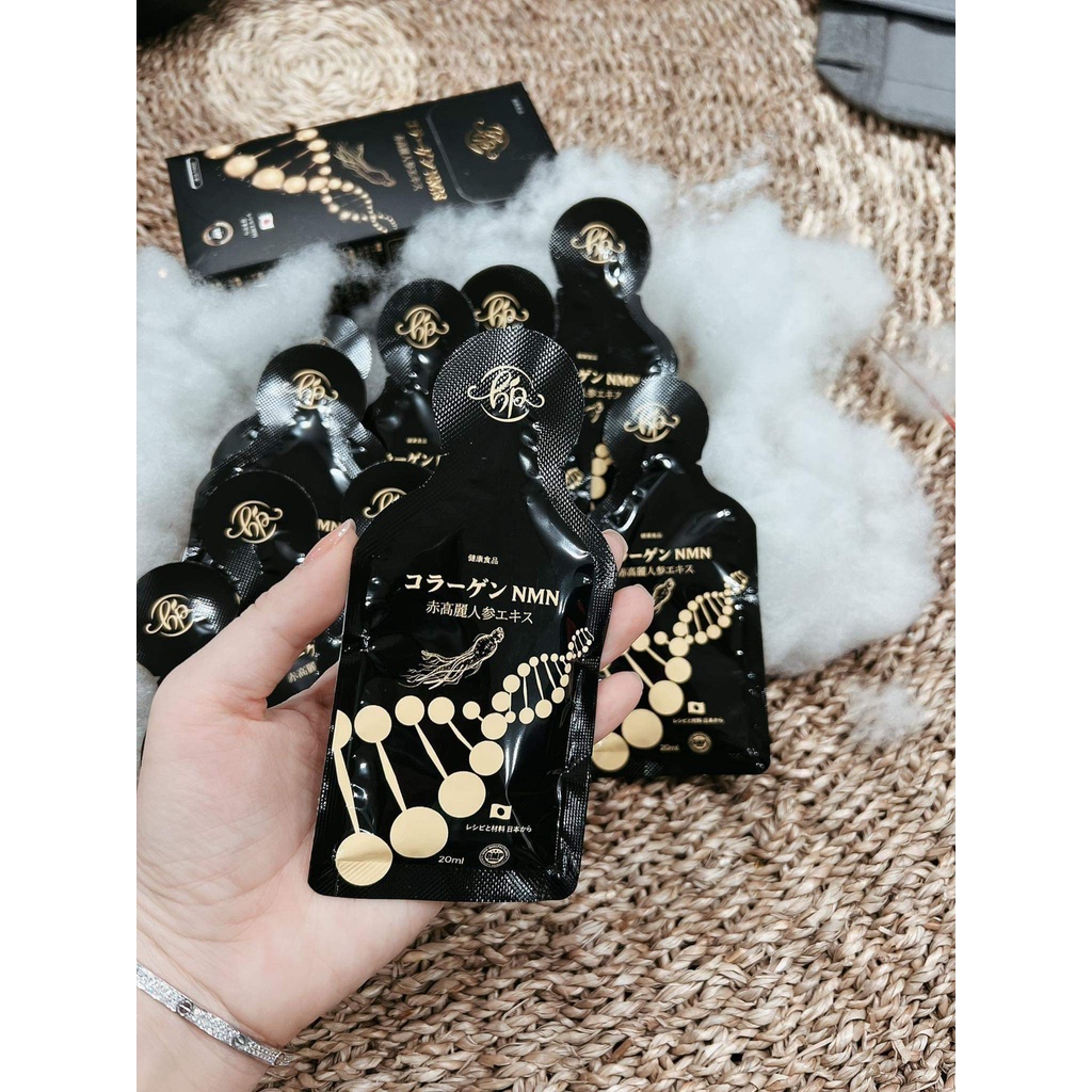Collagen NMN Huyền Phi 10 gói/ hộp dạng thủy phân,giúp trẻ hóa da,tái tạo cấu trúc da gấp 3 lần