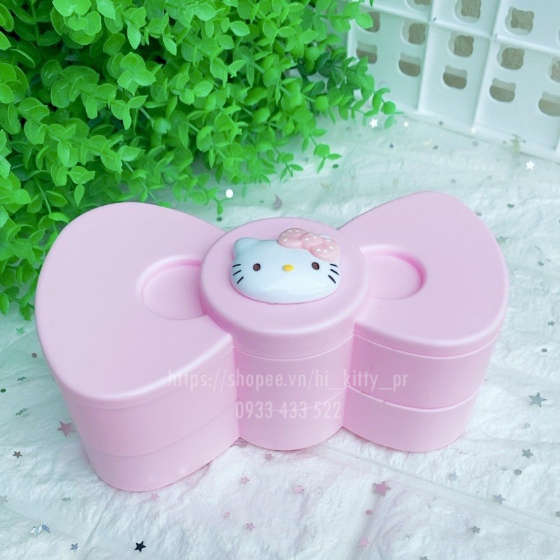 Hộp đựng trang sức hình nơ Hello Kitty