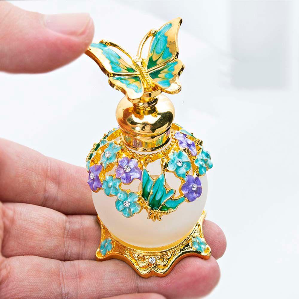 Chai Nước Hoa DANILO Rỗng Nắp Kim Loại Hình Bướm Phong Cách Ả Rập Cổ Điển