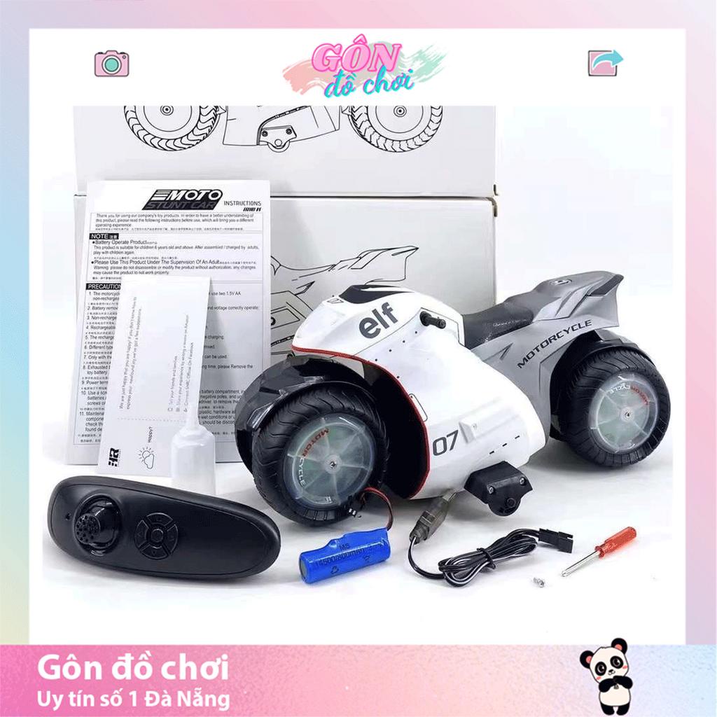 Xe điều khiển từ xa Mô tô tỷ lệ 1:8 thế hệ mới moto chạy đa chiều phun sương Gôn đồ chơi
