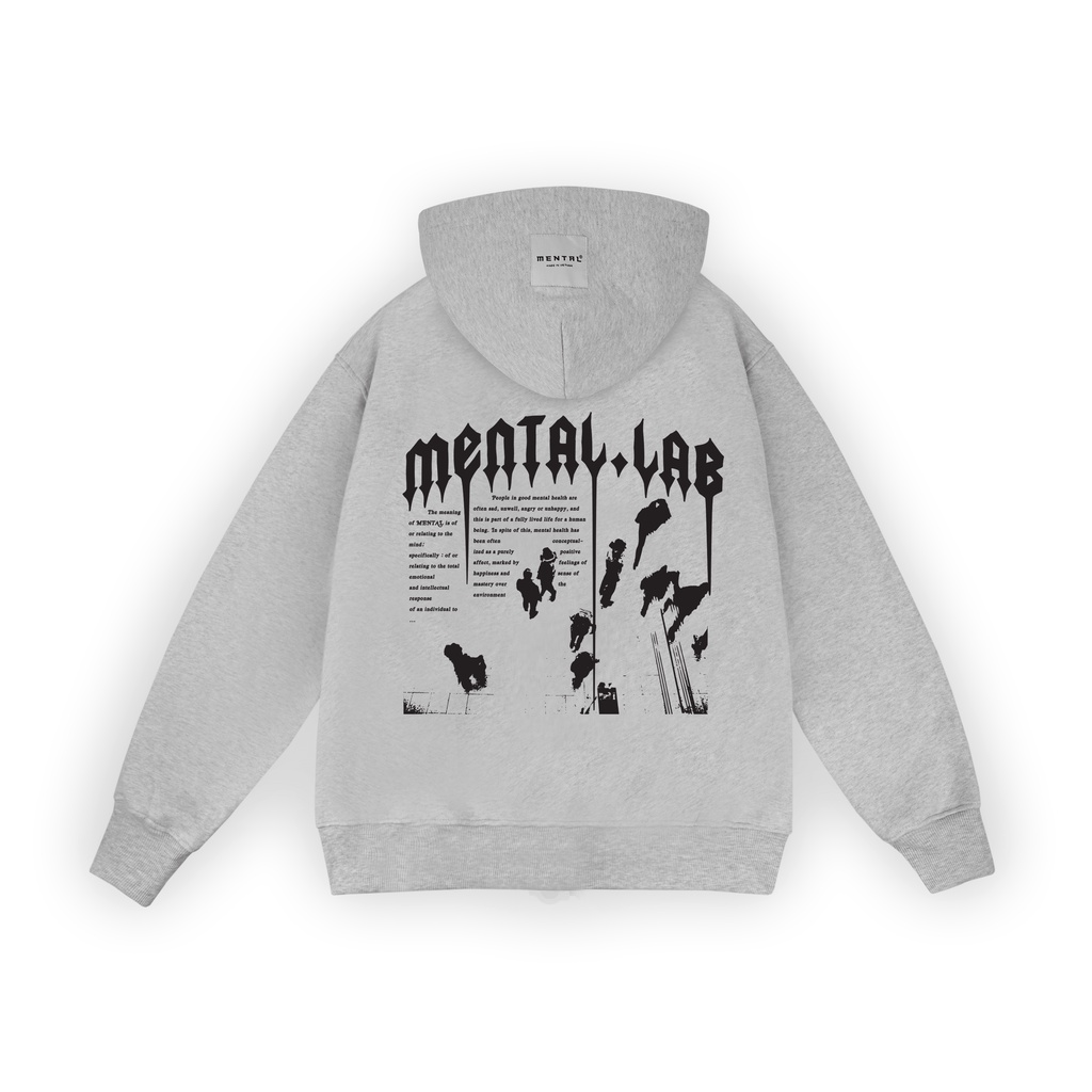 Áo Hoodie Nam Nữ Thời Trang Cao Cấp Zip MENTAL® Gothic Hoodie Zip
