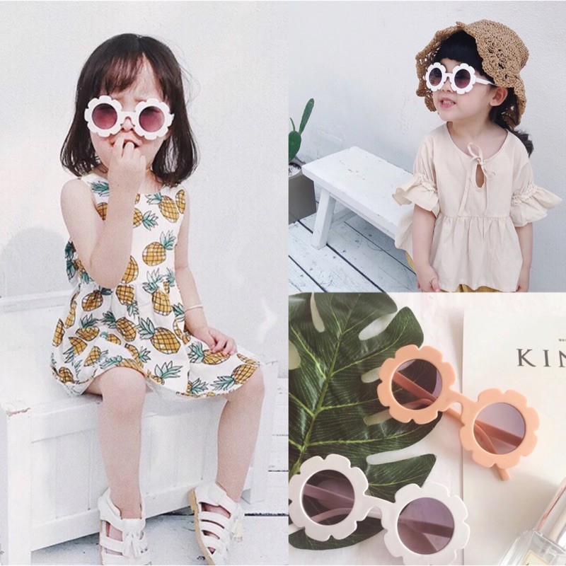 Kính Mát Hình Bông Hoa Nhỏ Dành Cho Bé