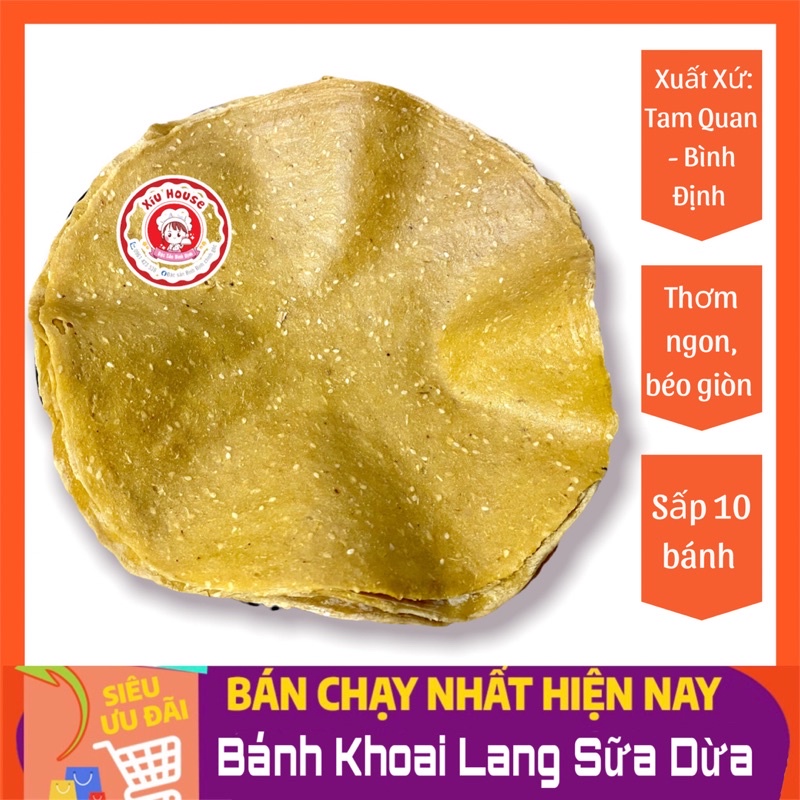 10 Bánh Tráng Khoai Lang Sữa Bình Định Loại 1