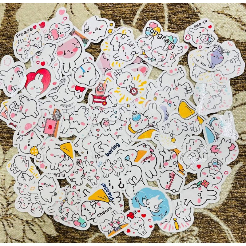 1p-50 hình dán sticker mimi and neko decal
