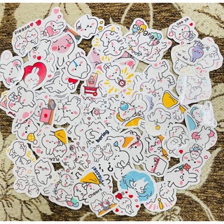 1p-50 hình dán sticker mimi and neko decal ( random hình )