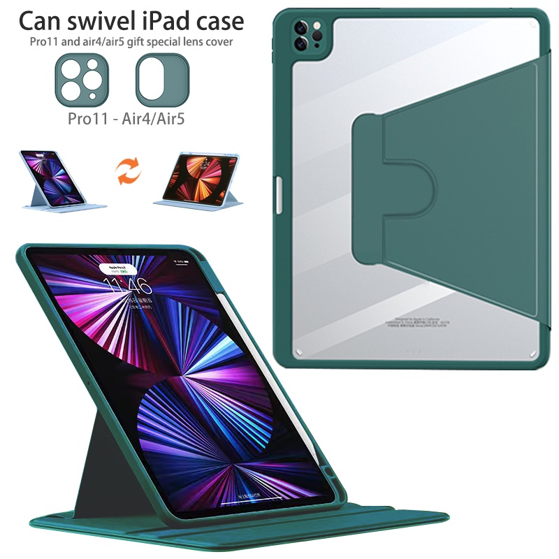 Bao da ipad Ốp Máy Tính Bảng Bằng acrylic Cứng Có Ngăn Đựng Bút Cho iPad Pro11-iPad 8th gen 10.2-Air4-AIR 5 10.9 / Pro11 / 2 / 9.7 / gen10.2 inch-7th / 65 / Air1 / 2 / 9.7-mini5 / 6