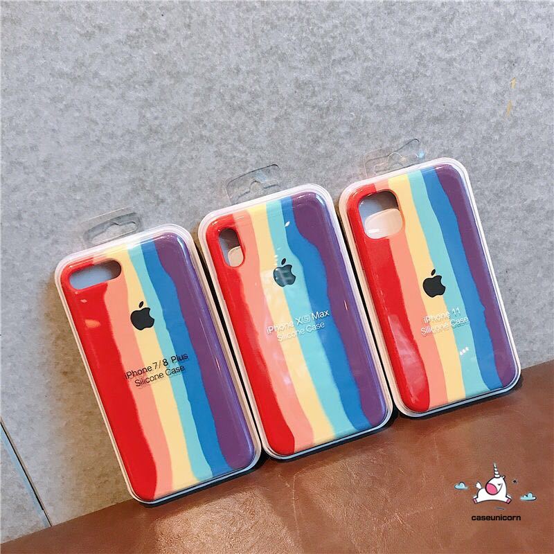 Ốp điện thoại silicon màu cầu vồng cho iphone 11 Pro Max 6 6s Plus 7 8 8plus 8plus 7plus Xs Max Xr X Iphone SE 2020 | BigBuy360 - bigbuy360.vn