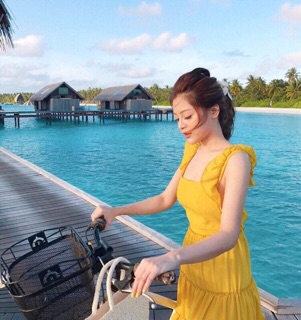 Đầm maxi cánh tiên