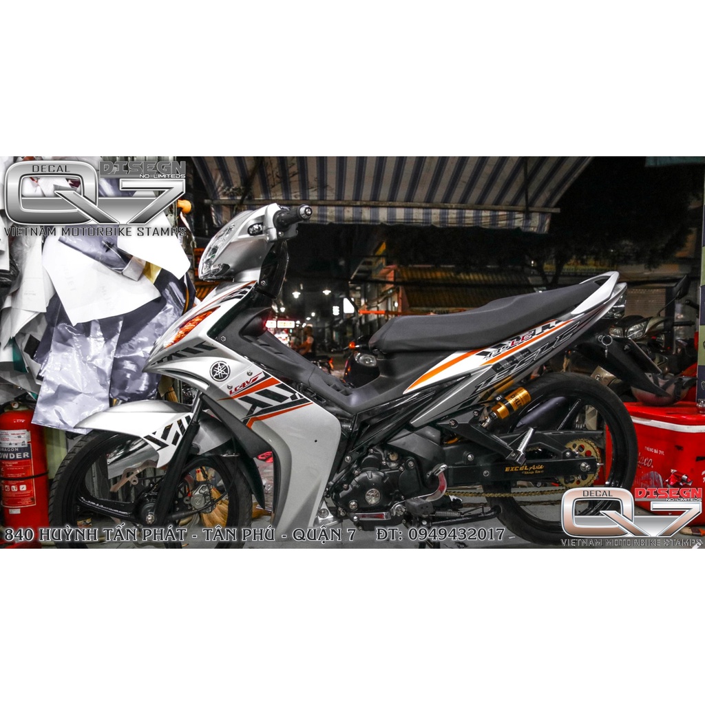 TEM RỜI EXCITER 2010 DÁN XE FUUL BẠC