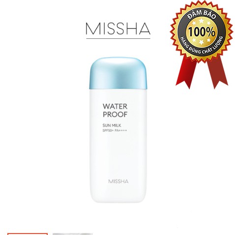 Kem Chống Nắng Chống Trôi [Missha] All-Around Safe Block Waterproof Sun Milk SPF50+ PA+++ 70ml