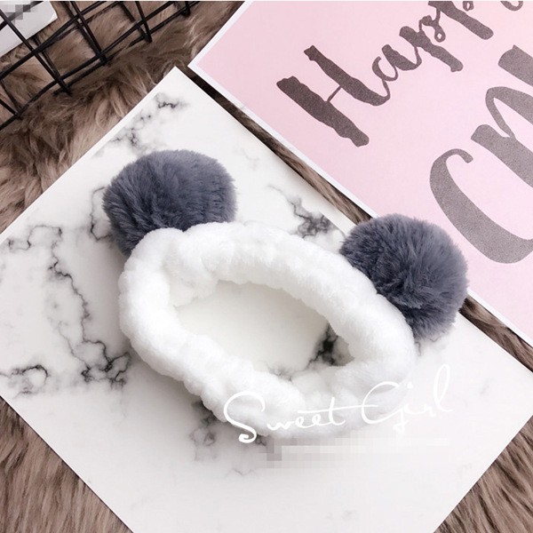 Băng Đô Rửa Mặt Cục Bông Cute