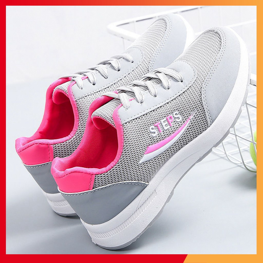 (Ảnh thật kèm video ) Giày thể thao nữ Steps - Giày Sneaker Nữ Steps Style Cổ Thấp Thể Thao Phối Màu | BigBuy360 - bigbuy360.vn