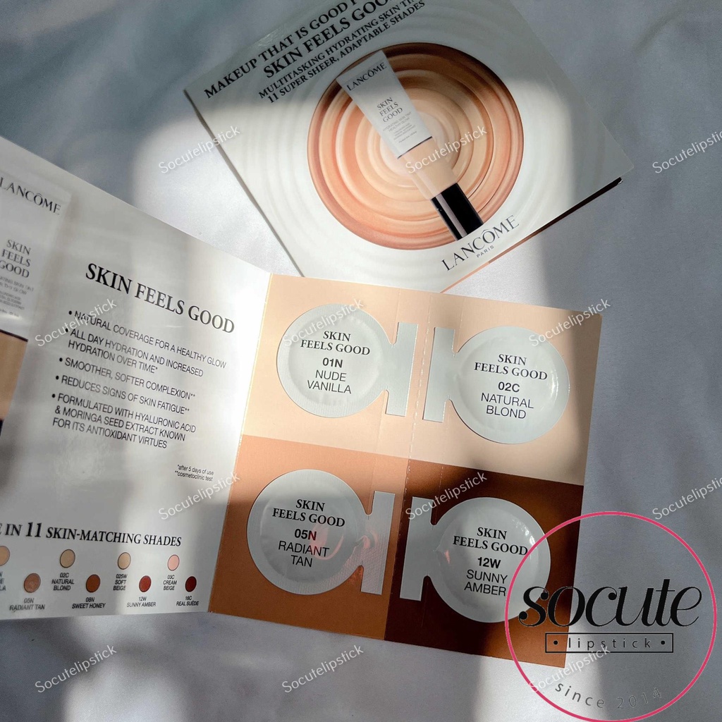 Sample Kem Nền Dưỡng Ẩm Lancome Skin Feels Good Hydrating Skin Skin Tint SPF23