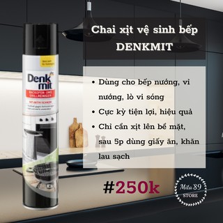Chai xịt vệ sinh bếp và lò nướng Denkmit hàng Đức
