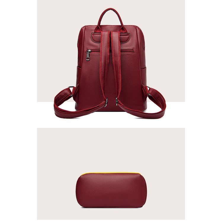 Ba Lô Đựng Laptop 12 13 13.3inch Chất Liệu Da Thời Trang Cho Nữ