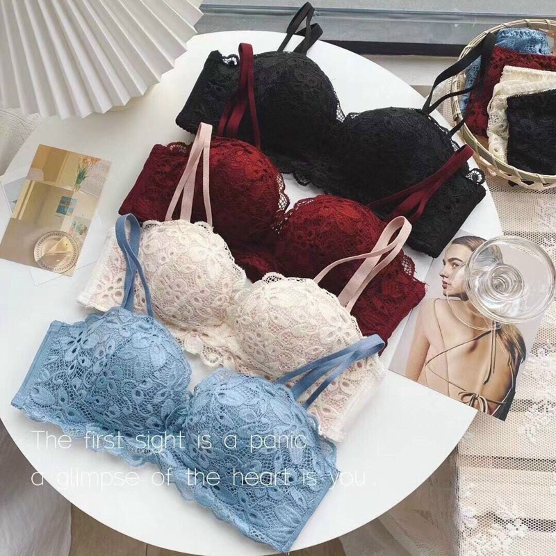 Áo Ngực Ren 2 Dây Trong 1, Áo Lót Nữ Kiểu Mới Ren Đẹp Tinh Tế 0779