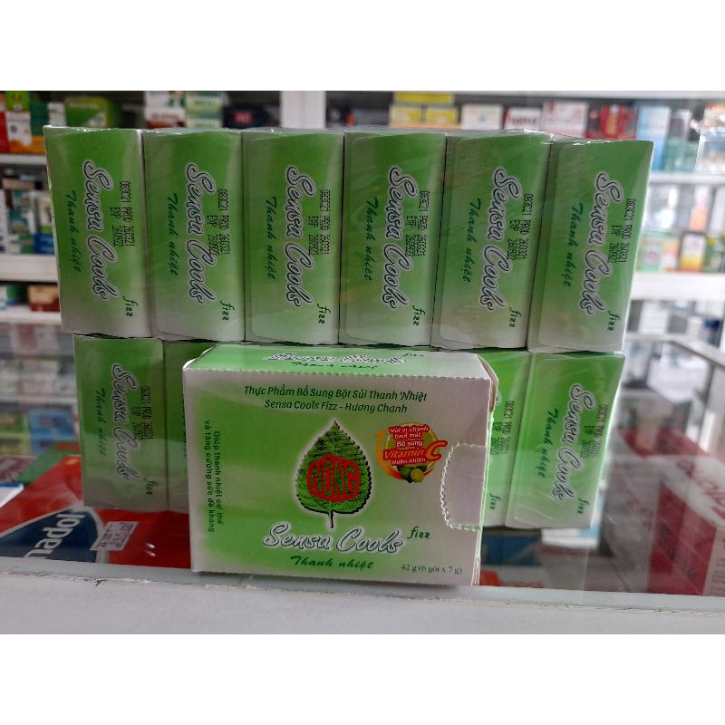 Bột sủi thanh nhiệt Sensacool Hộp 6 gói