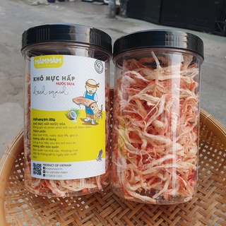 Khô Mực Sợi Hấp Dừa Ngọt Thịt
