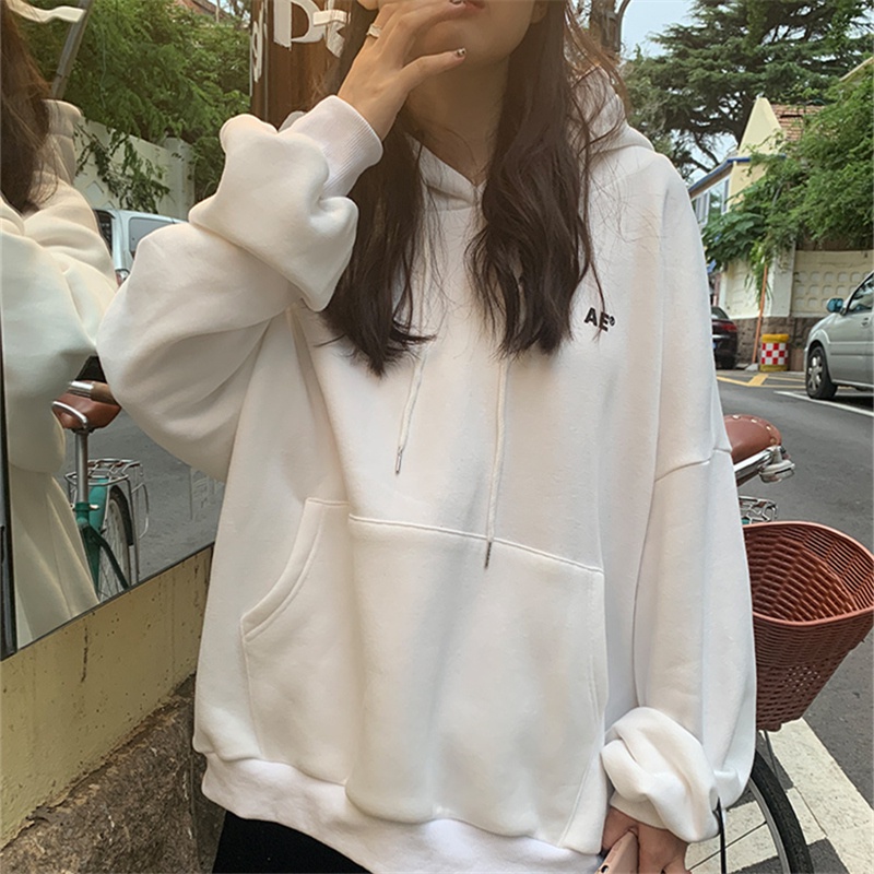 NRVP Áo Hoodie Dáng Rộng Thời Trang Hàn Quốc 2022 Dành Cho Nữ