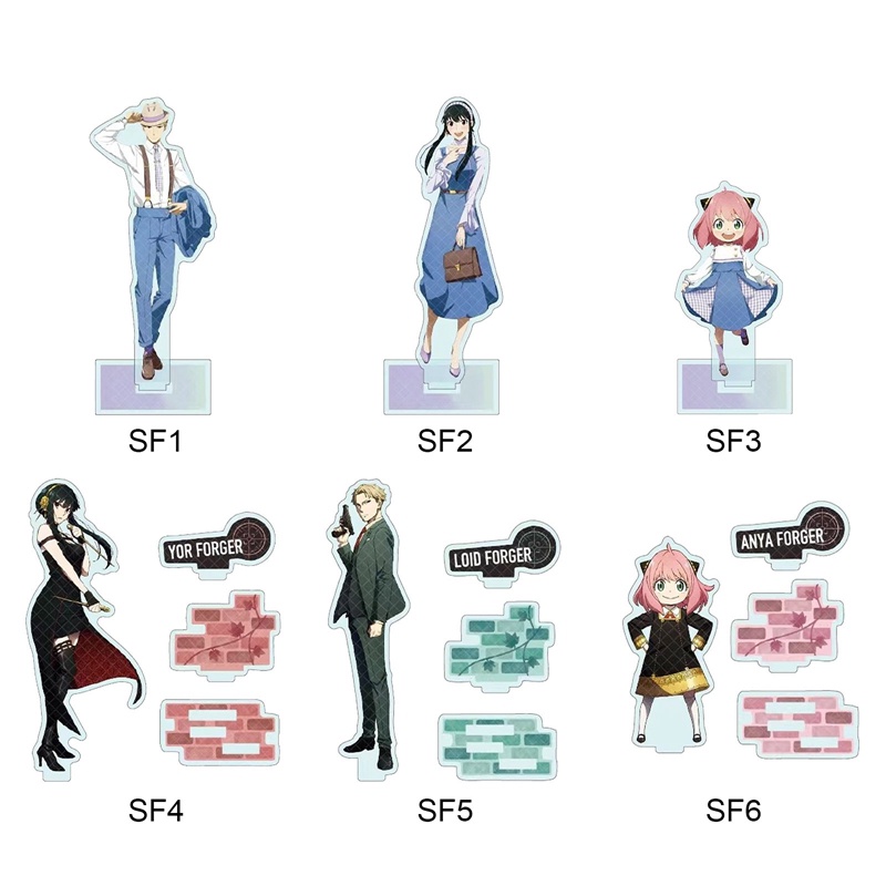 Giá Đỡ Mô Hình Nhân Vật Loid Yor Anya Bằng Acrylic Hoạt Hình SPY×FAMILY