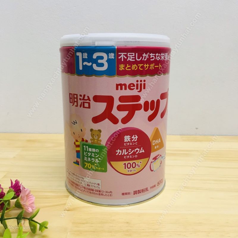 [Giao hàng HCM - 4h ] SỮA  Meiji Hộp Sắt 1-3 Tuổi 800g NỘI ĐỊA NHẬT BẢN