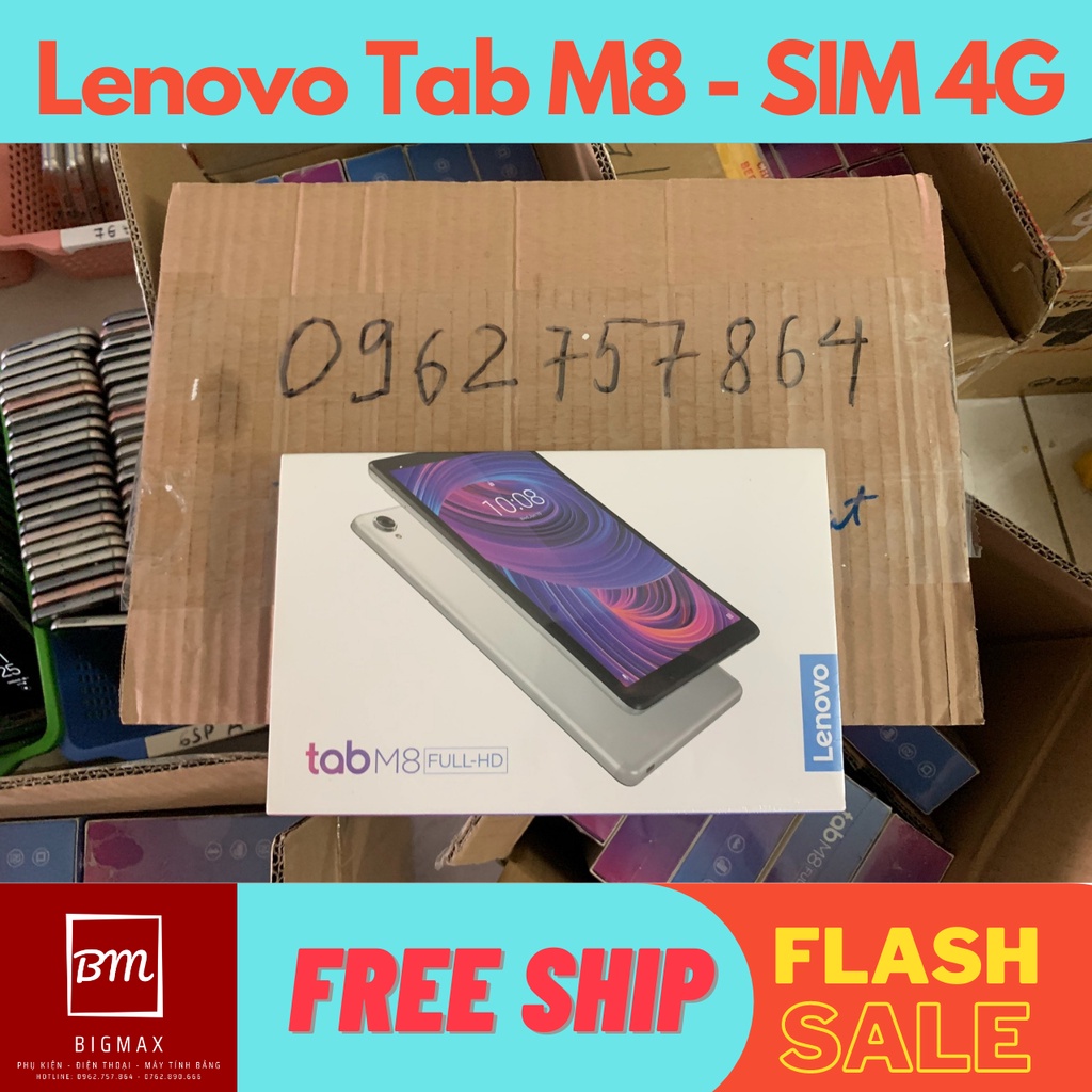 Máy tính bảng Lenovo Tab M8 Full box bản SIM 4G nghe gọi, học online, zoom, google meeting cực mượt, ship nhanh | BigBuy360 - bigbuy360.vn